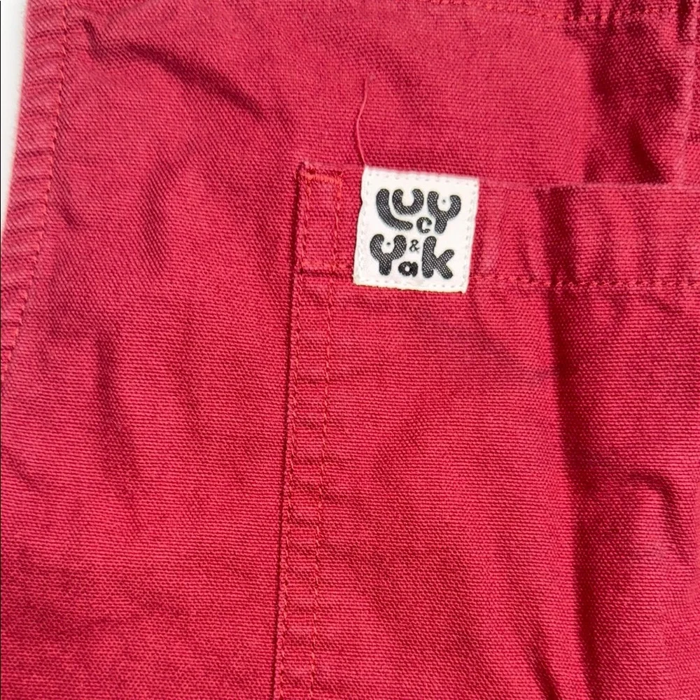 Lucy & Yak Original Cotton Dungarees burgundy maroon - Picture 5 of 10